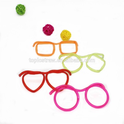 Crazy party glasses drinking straws