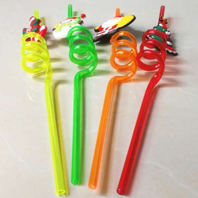 Cheap Christmas Promotion Strows Plastic Drinking Straws