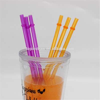 PP Plastic Type and Plastic Material solid color acrylic drinking straw