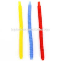 neon colored long wide plastic flexible drinking straws