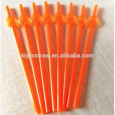 pineapple shaped plastic orange drinking straw