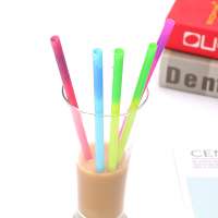 plastic color changing straight drinking straw